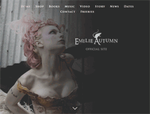 Tablet Screenshot of emilieautumn.com